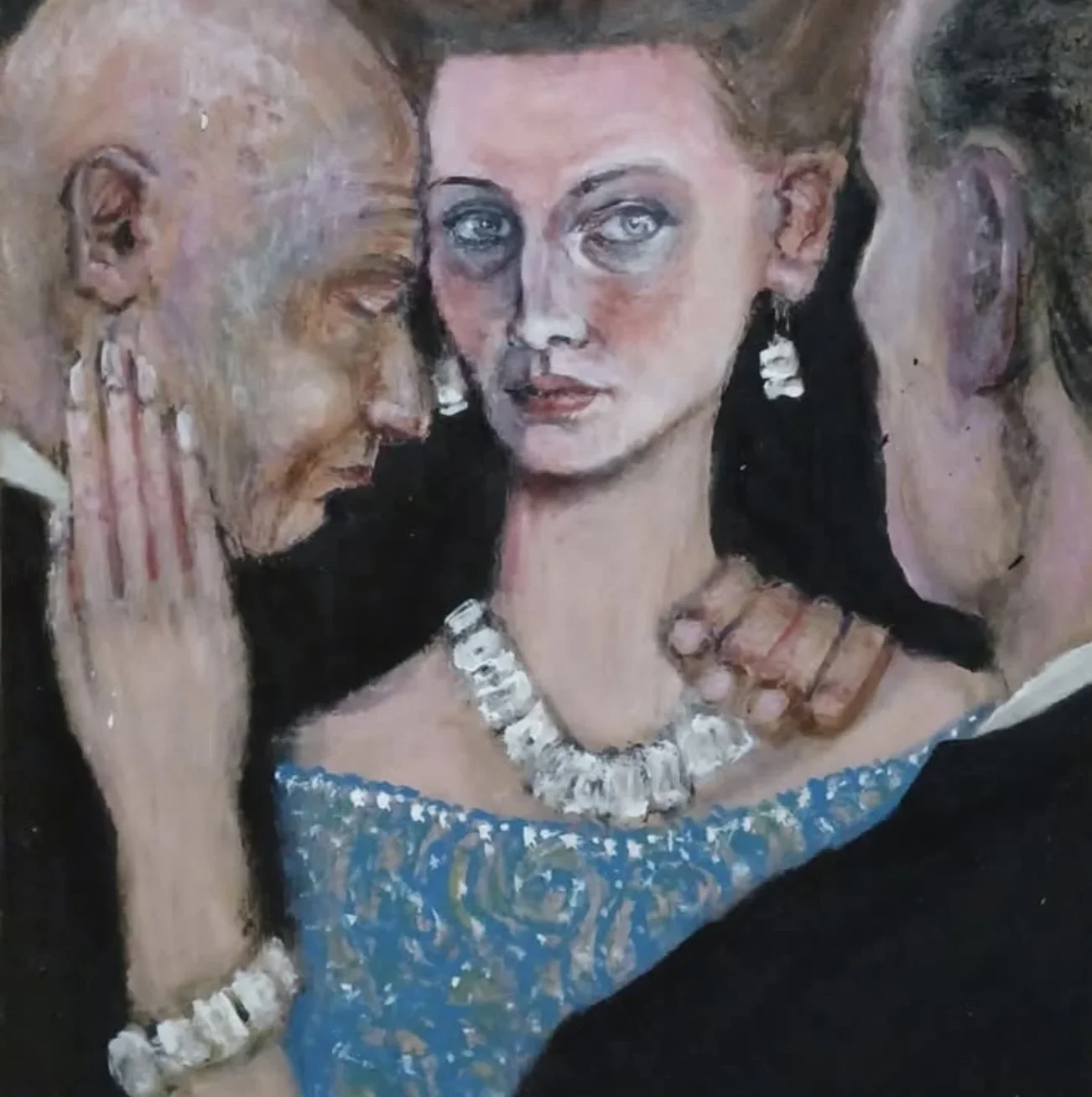 Necklace 2026 Oil on canvas, 80 x 50 cm