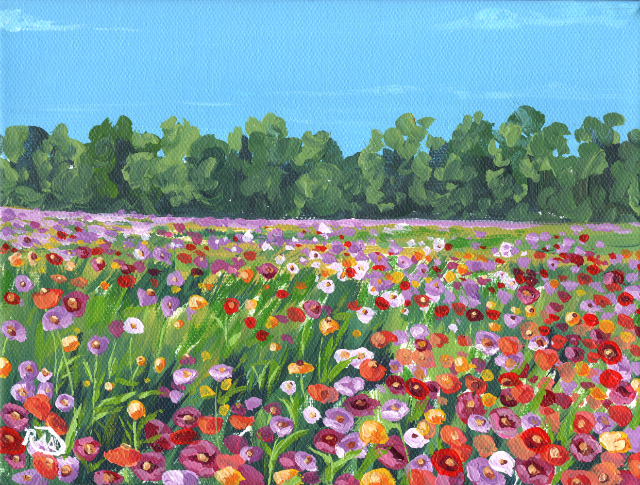 Wildflowers (6"x8" Original Painting)