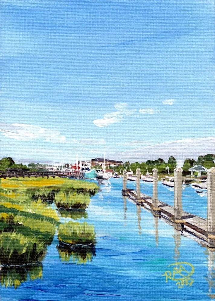  
  "Shem Creek"  
  5"x7" | Acrylic on Canvas Panel | 2025 
  Charleston, SC 
  SOLD   