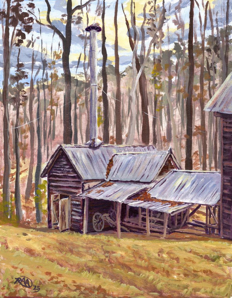  
  "A Glimpse of the Past"  
  11"x14" | Acrylic on Canvas Panel | Plein Air | 2025 
  Jerryl Plaintation State Historic Site, GA 
  Currently NFS   