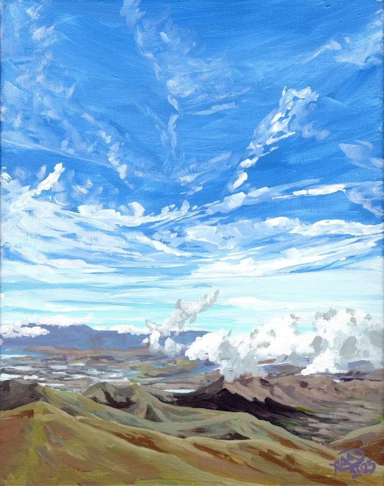 Winter in the Blue Ridge Mountains (11"x14" Original Painting)