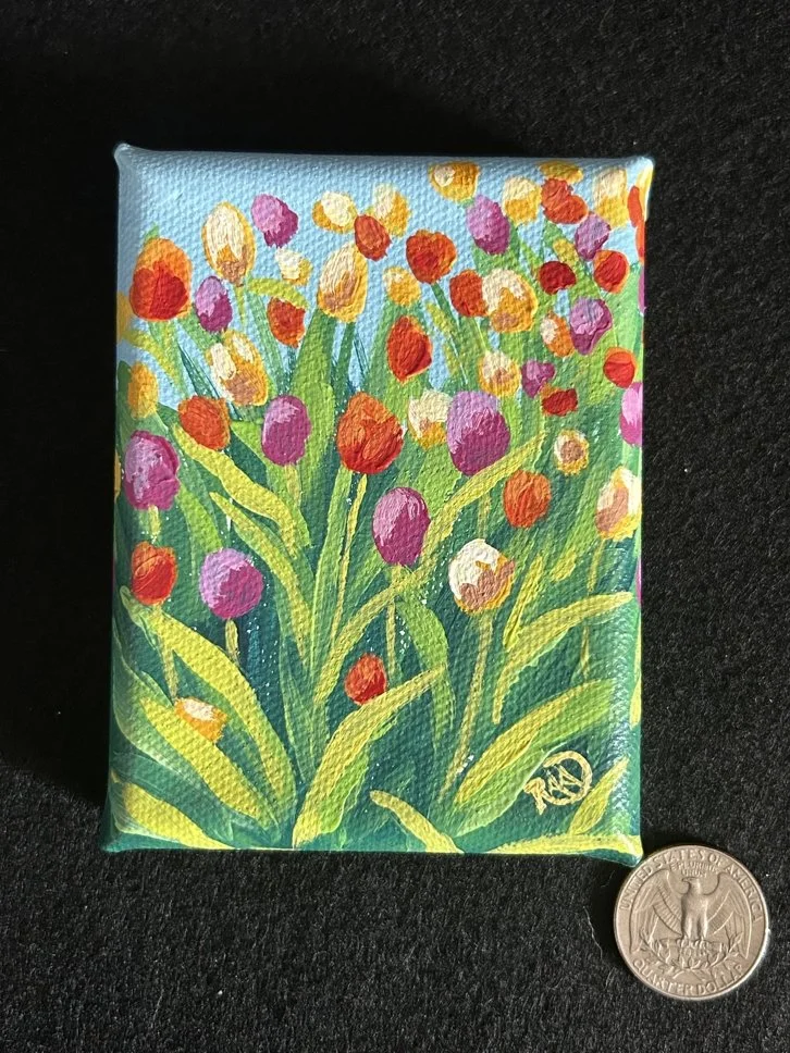 "Tulips 2" (3"x4" Mini Painting)