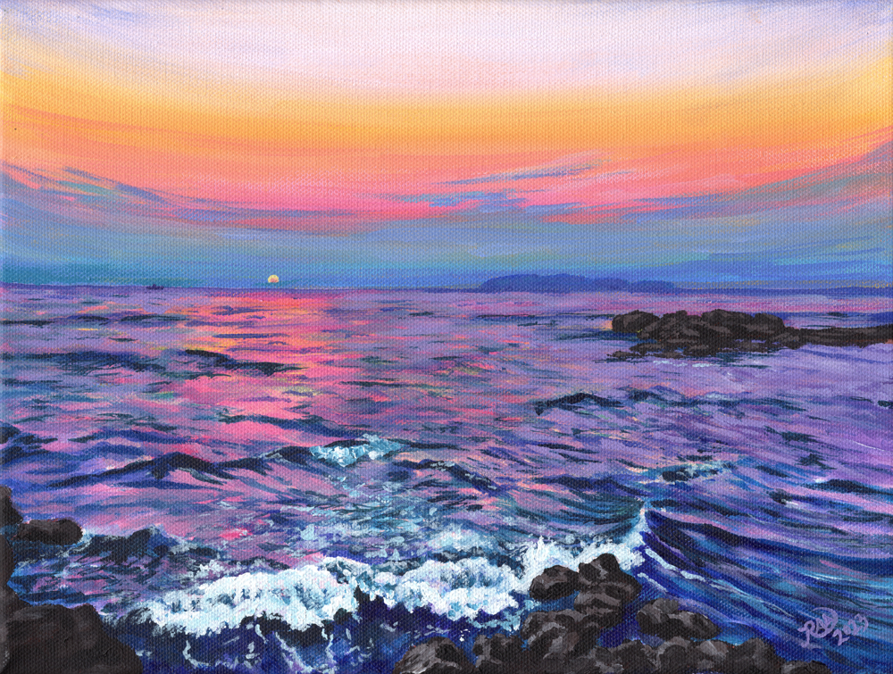 
  "Fading Memories"  
  9"x12" | Acrylic on Stretched Canvas | 2023 
  Kyushu, Japan 
  In Private Collection   