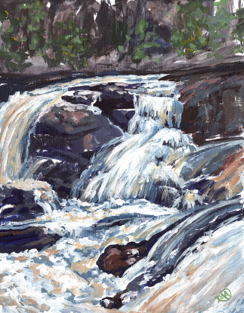  
  "Early Spring at High Falls"  
  8"x10" | Acrylic on Canvas Panel | Plein Air | 2026 
  High Falls State Park, GA 
  Available (click image to buy!)   