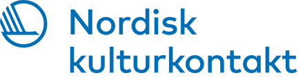 Nordisk Kulturkontakt logo in blue text and symbol.