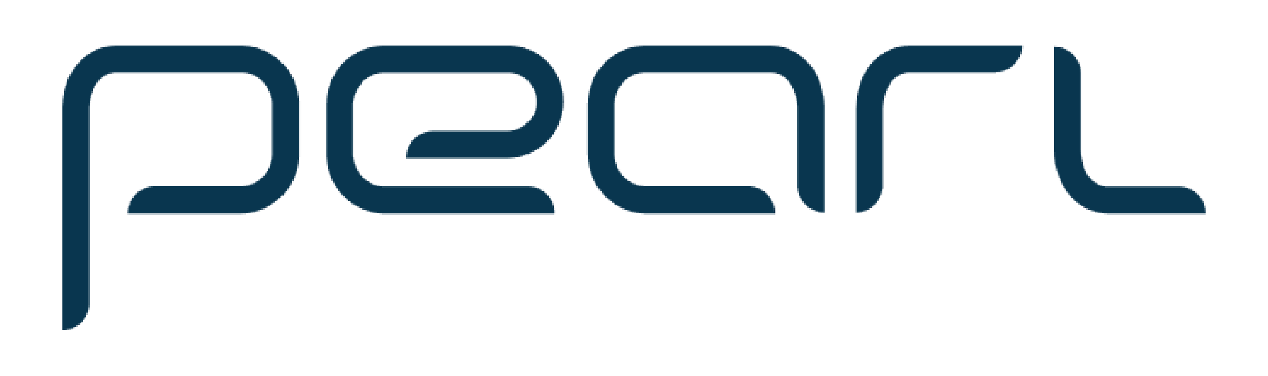 Pearl Finland logo in stylized black text with a green and blue geometric design.