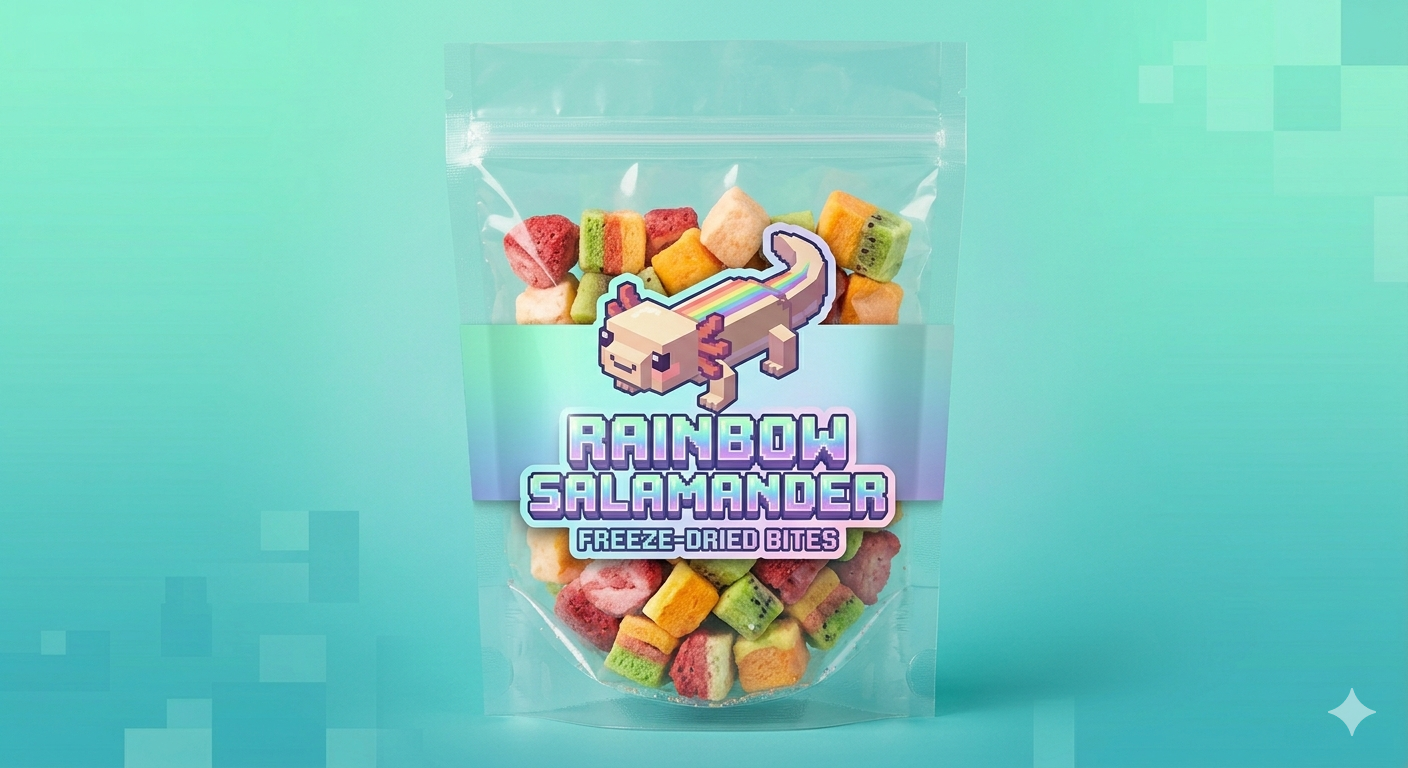 Rainbow Salamander Pixels