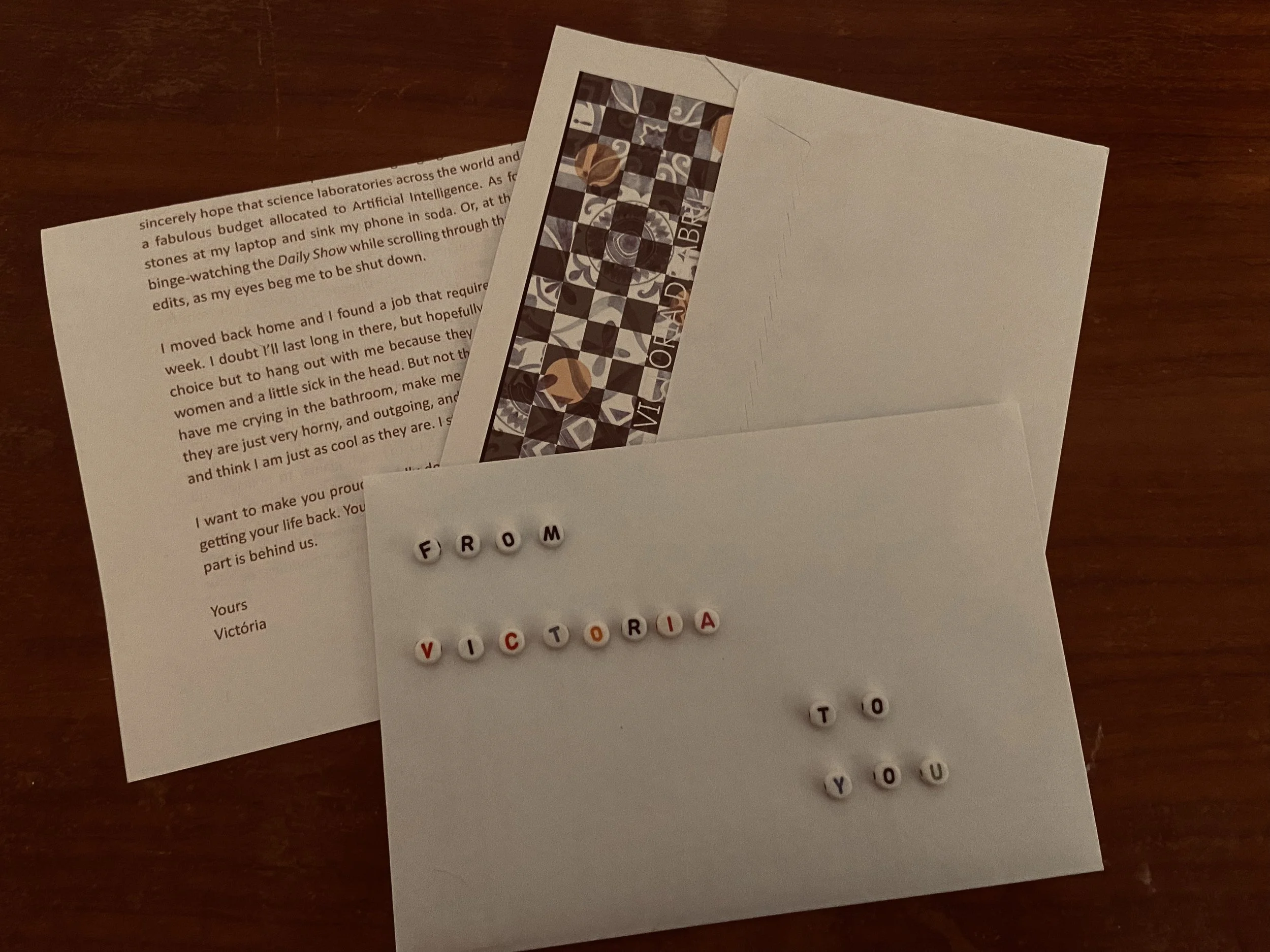 Letters from Victória