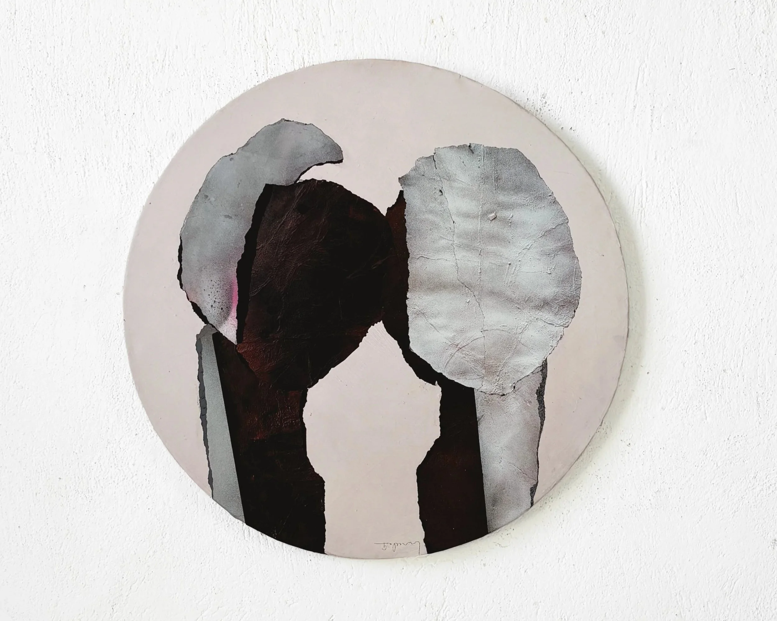 Always II
mixed media, 2025
60 cm / 23,6 inches diameter