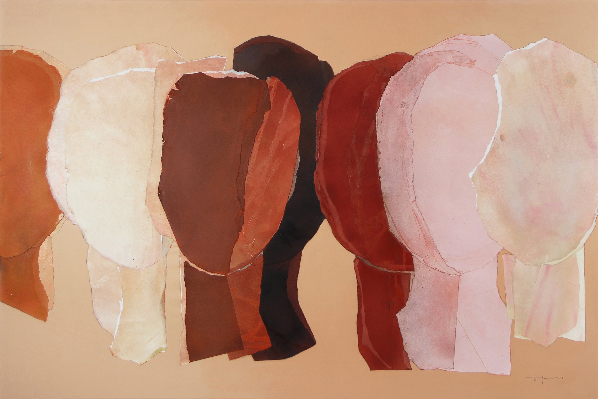 "Many Many Times", 2026, 150 x 100 cm, mixed media