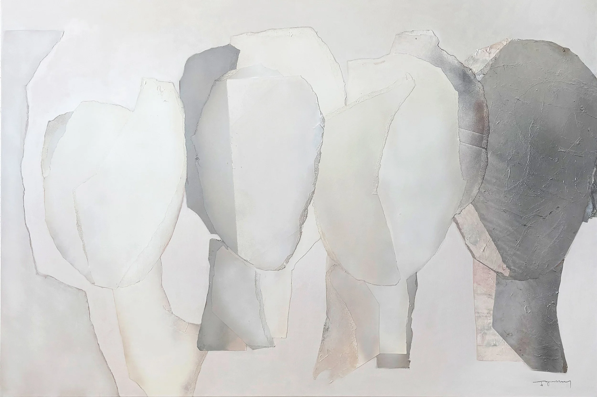 "Openness", 2026, 160 x 110 cm, mixed media