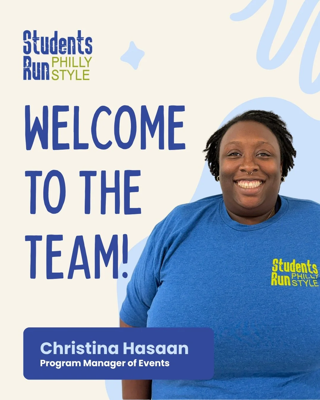 Meet Christina, our new Program Manager of Events! 💙💚

When we shared the news of our three-year grant from the William Penn Foundation, we talked about what this investment will make possible: creating more opportunities for SRPS students to explo