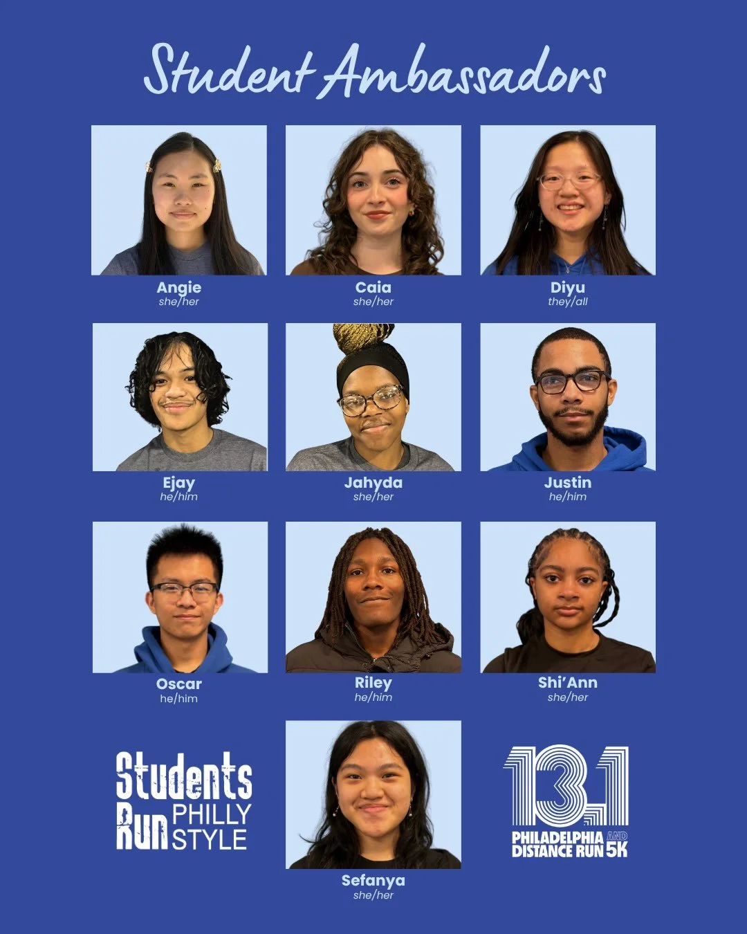 Let&rsquo;s hear it for our inaugural PDR Student Ambassadors! 👏

This year, we launched the PDR Student Ambassador program, giving SRPS students the opportunity to help spread the word about the Philadelphia Distance Run Half Marathon and 5k, repre