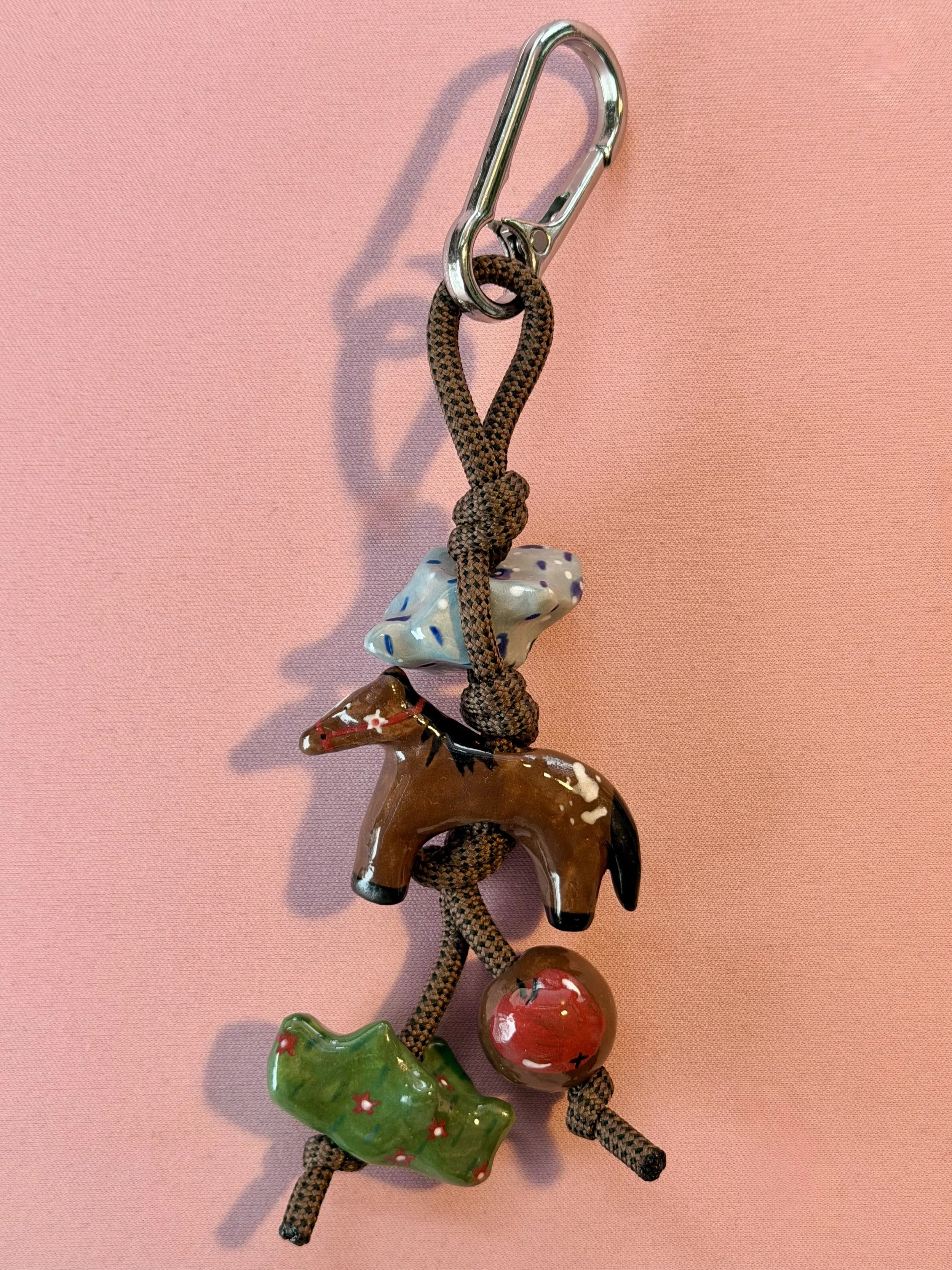 Horsin' around keyring