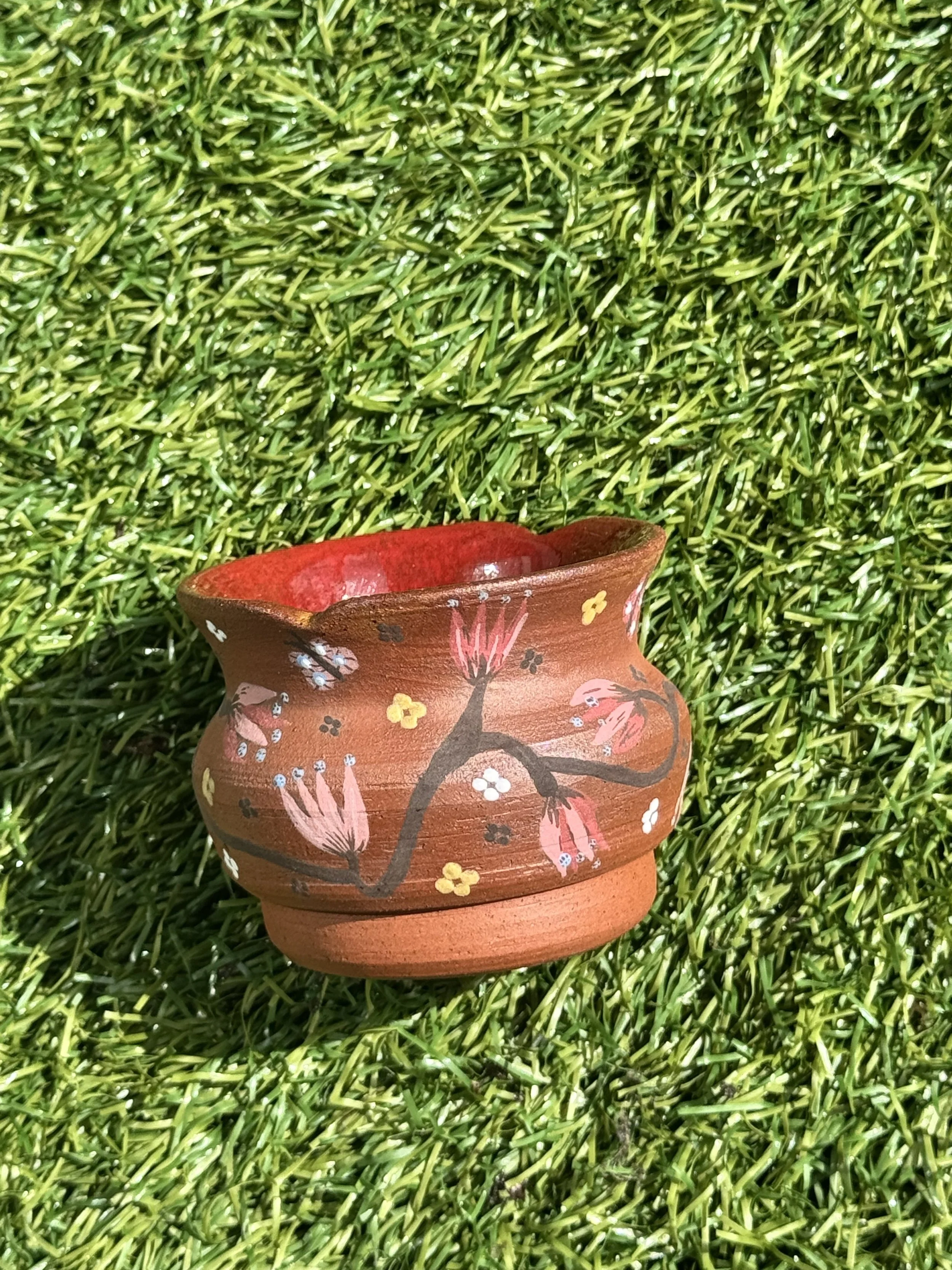 Flower matcha pourer