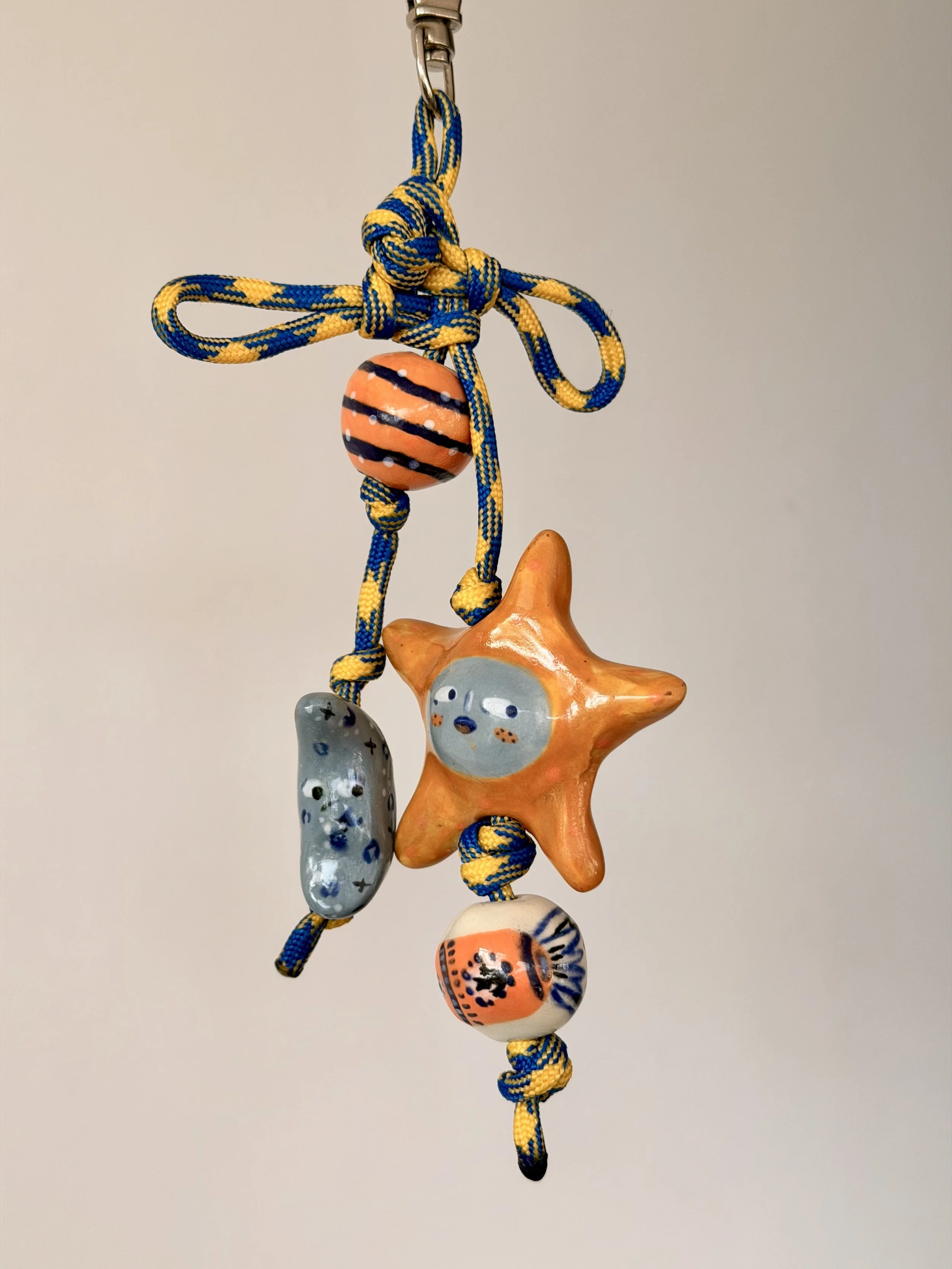 Sun and moon keyring