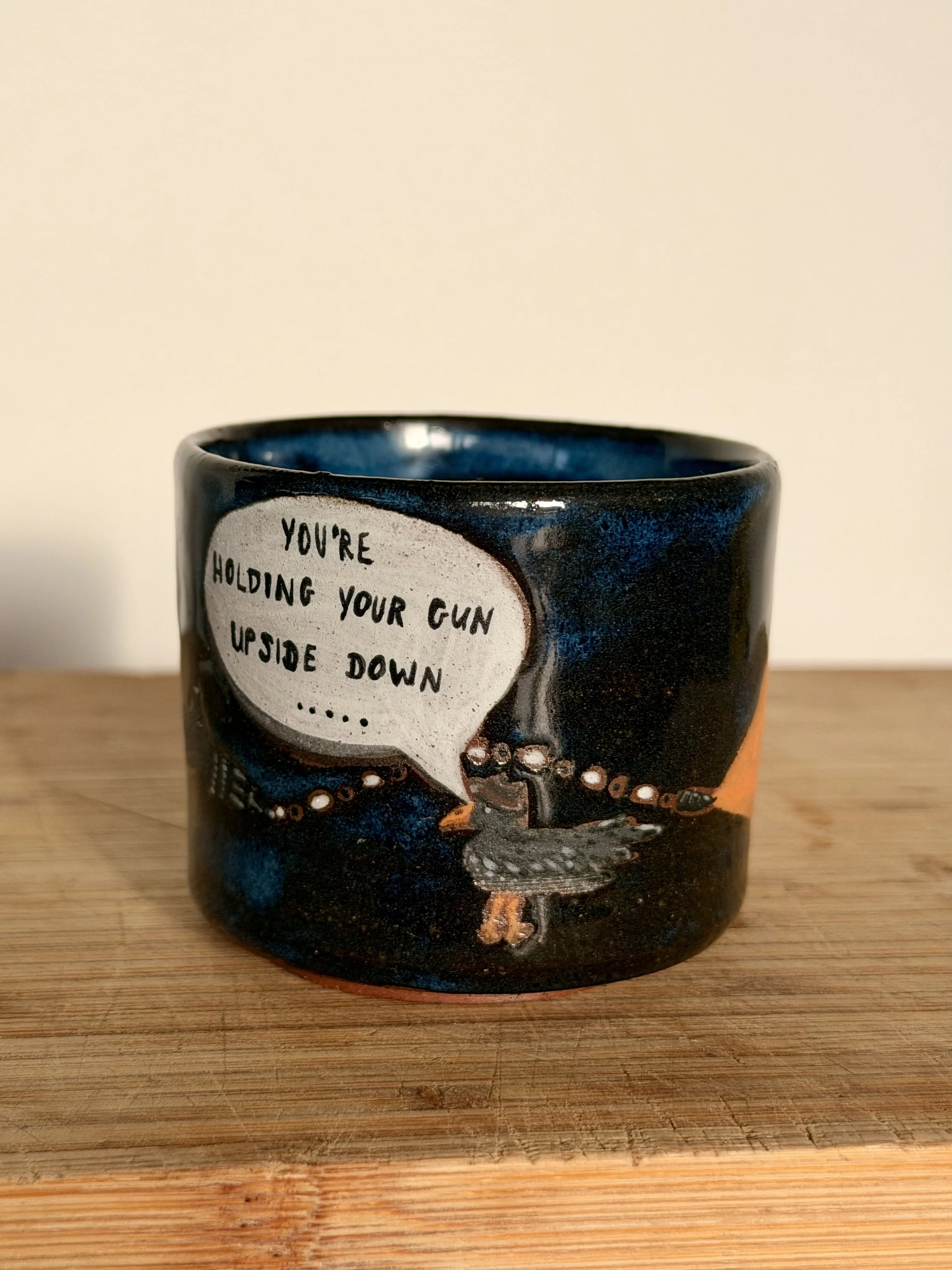 Duel at dusk espresso cup