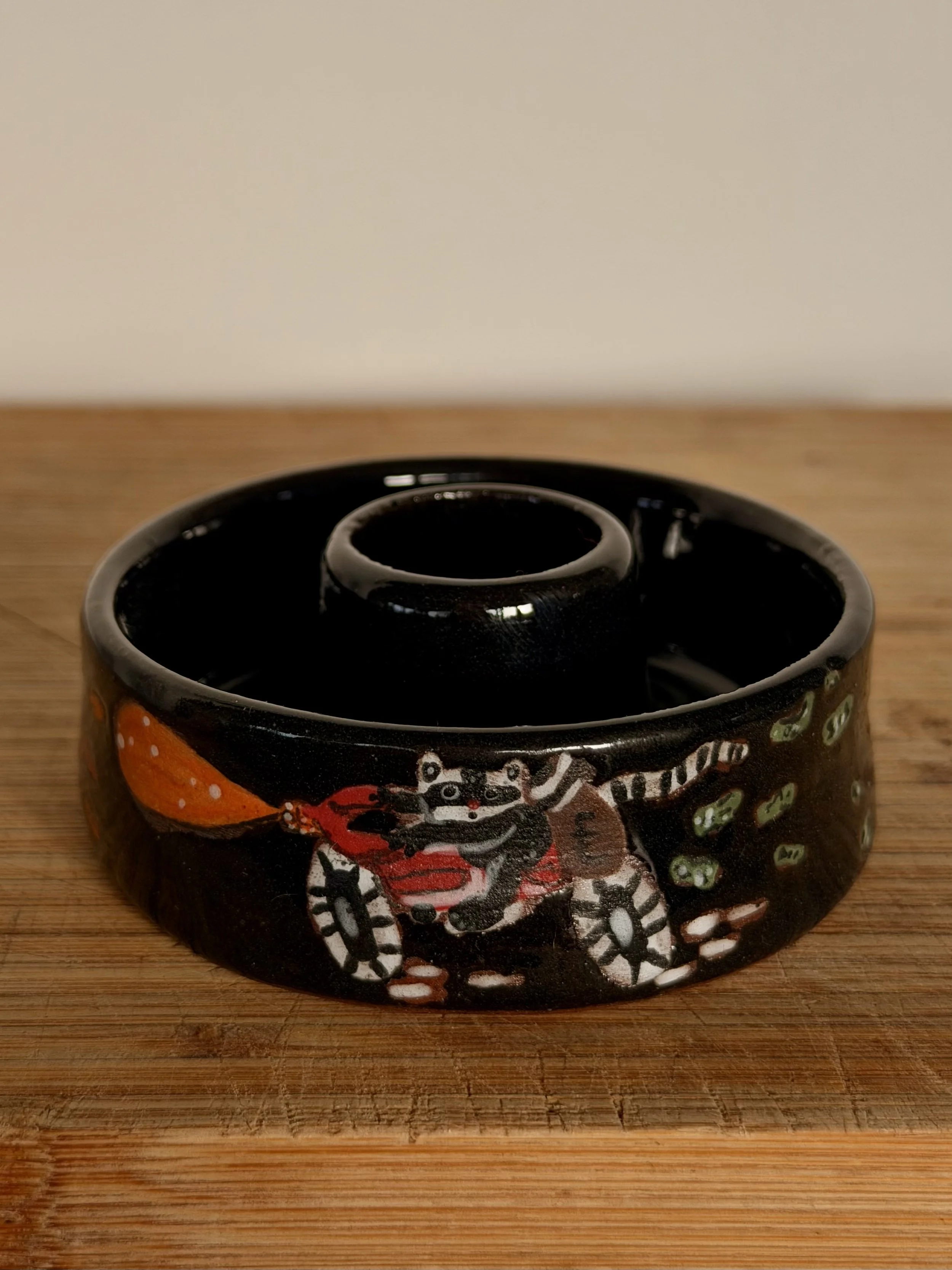 Cops and robbers candle holder