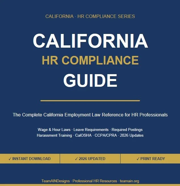 California HR Compliance Guide 2026