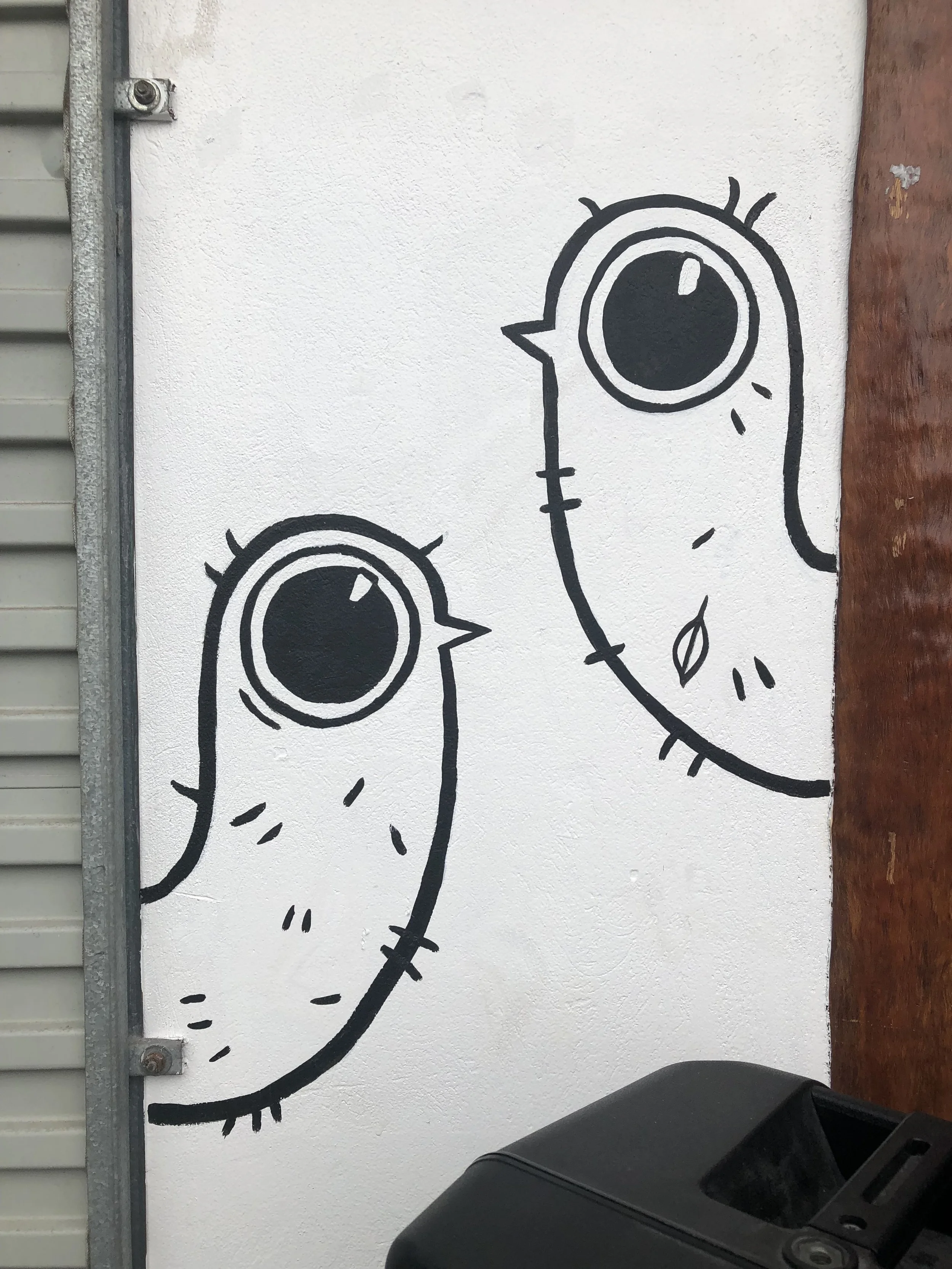 Wandbild mit Vögeln in einer Bar, Detailansicht