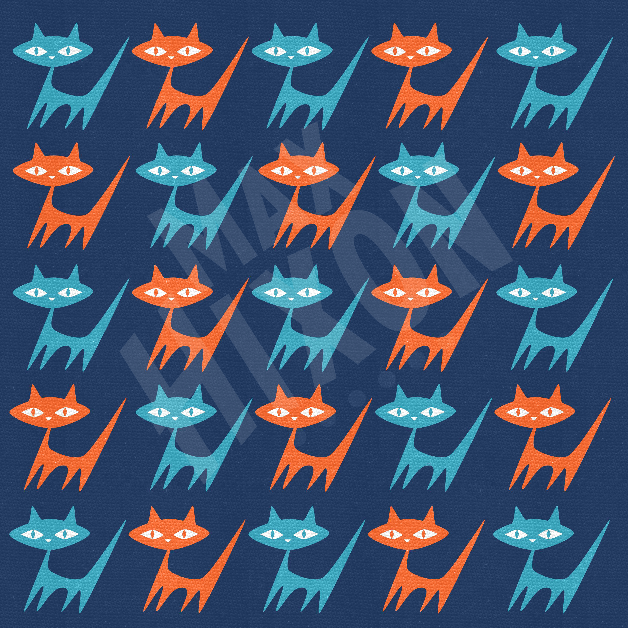 Vintage Cat Background