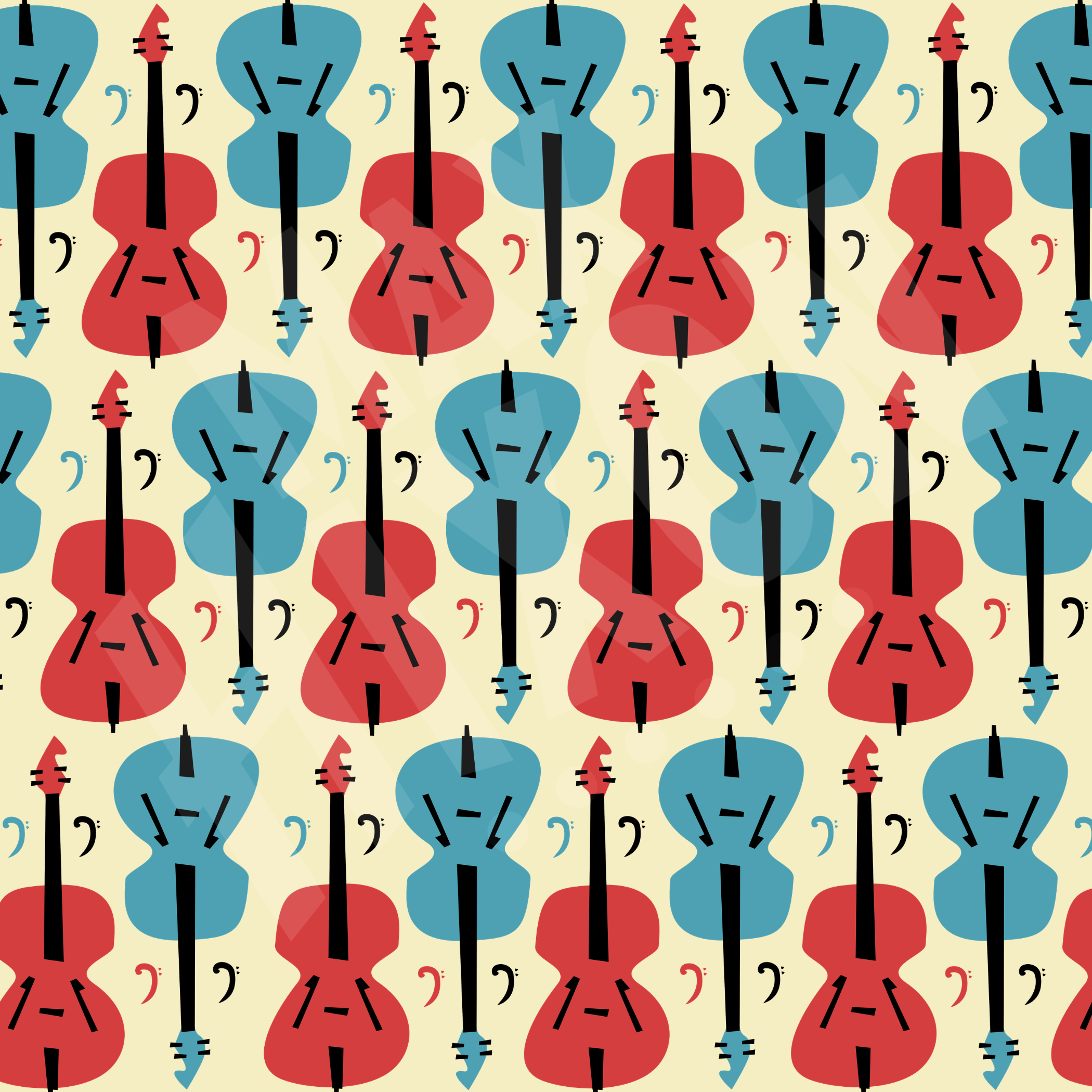 Rockabilly Double Bass Background