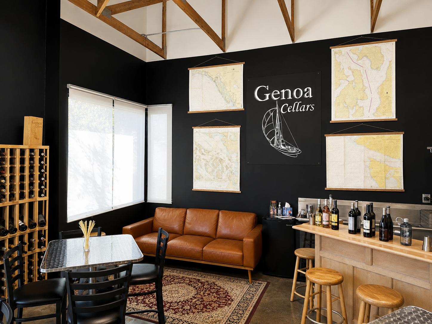 Genoa Cellars Tasting Room in the Woodinville Warehouse