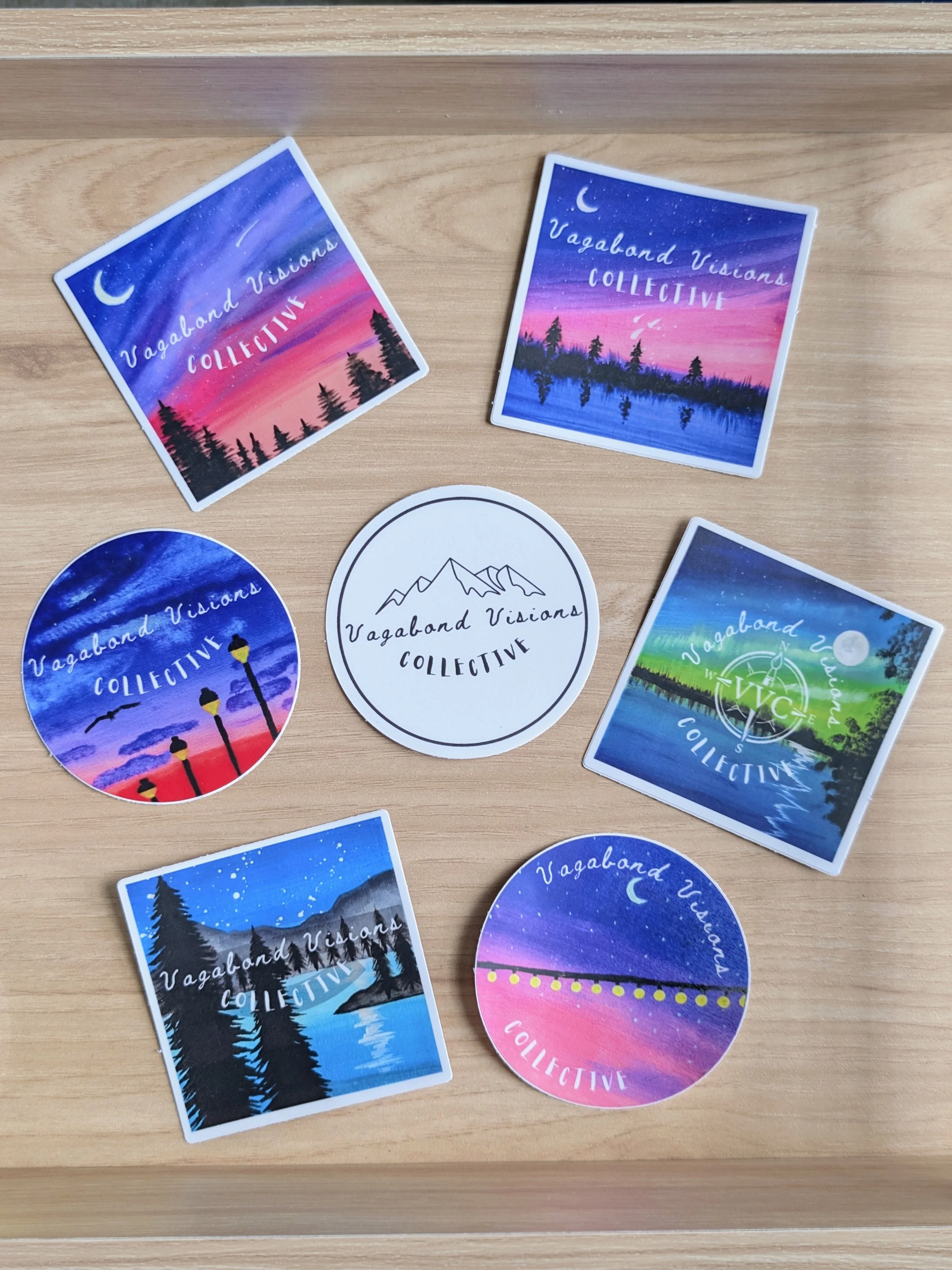 7-Pack of Custom Stickers!