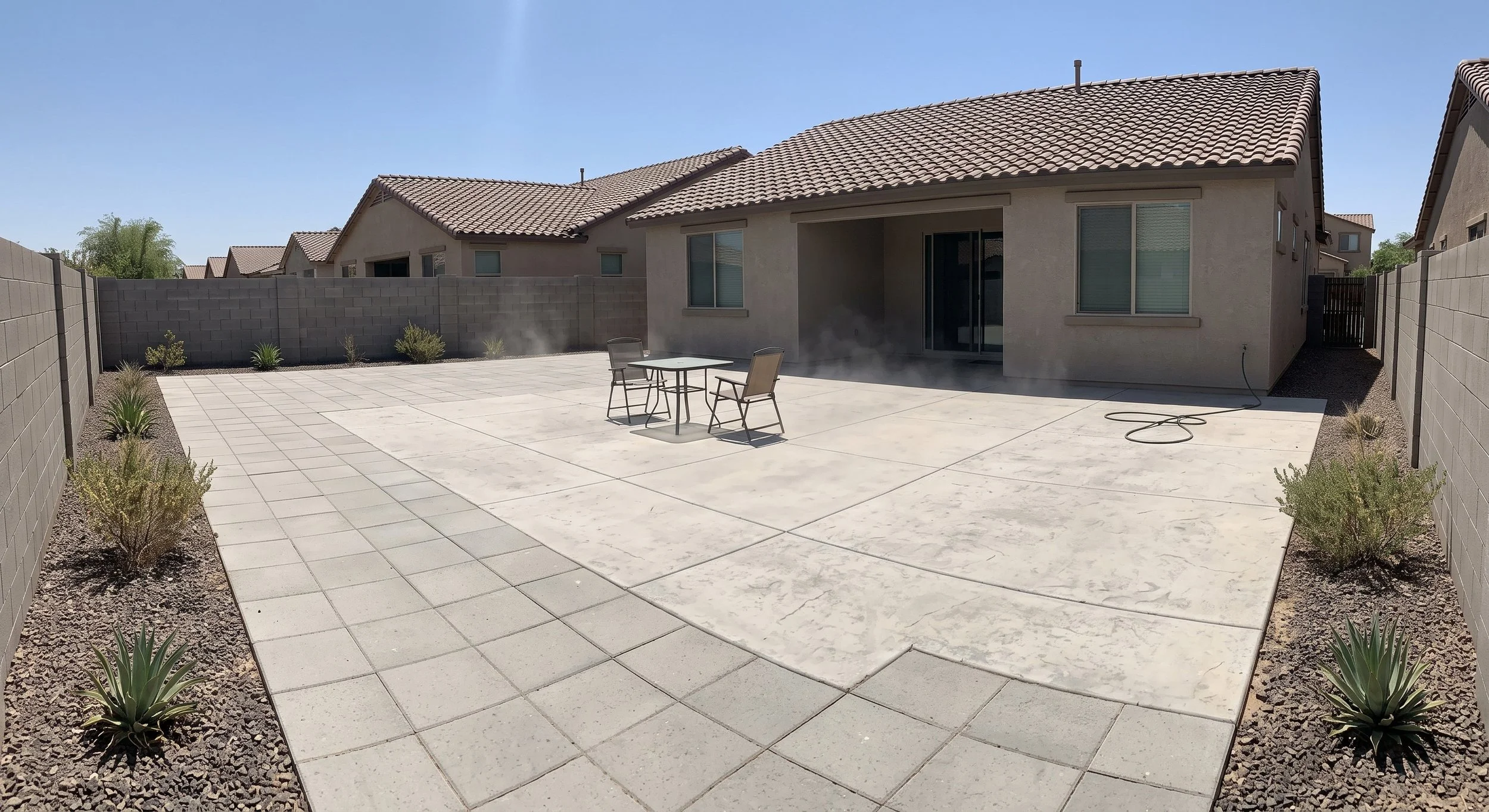 Covering Too Much of the Backyard With Unshaded Hardscape