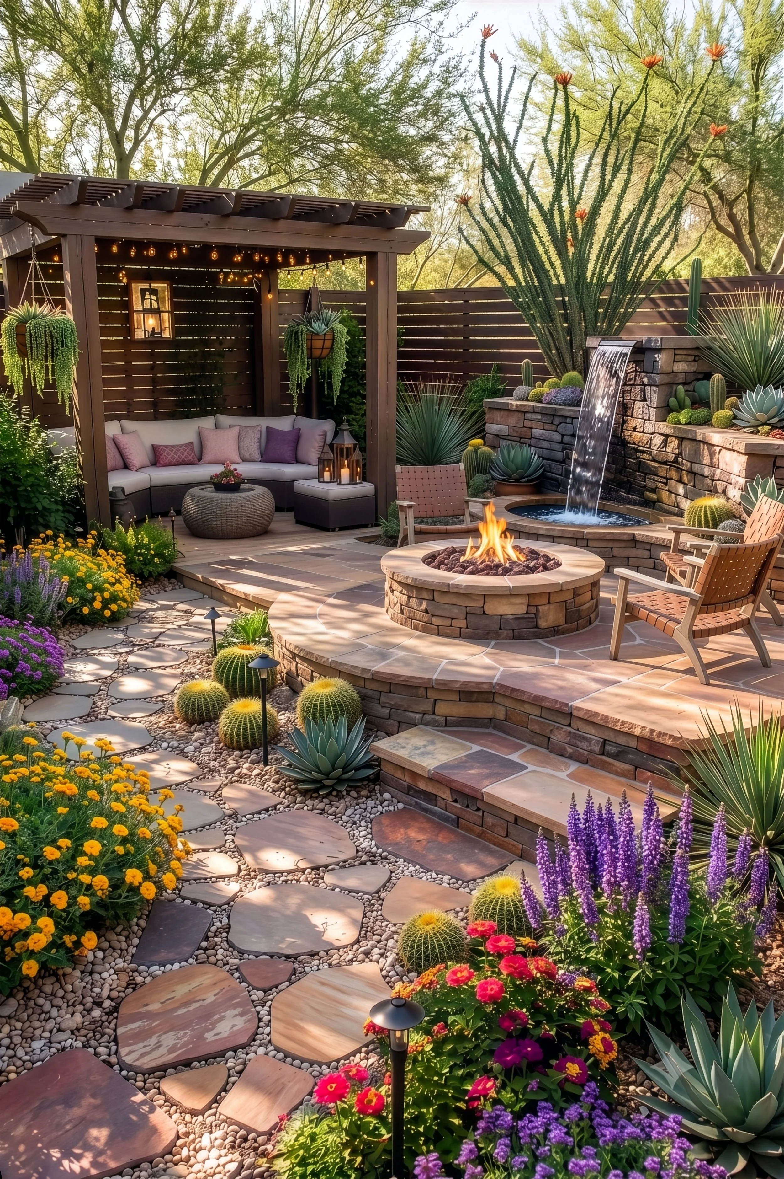 Desert Garden Oasis Backyard Retreat