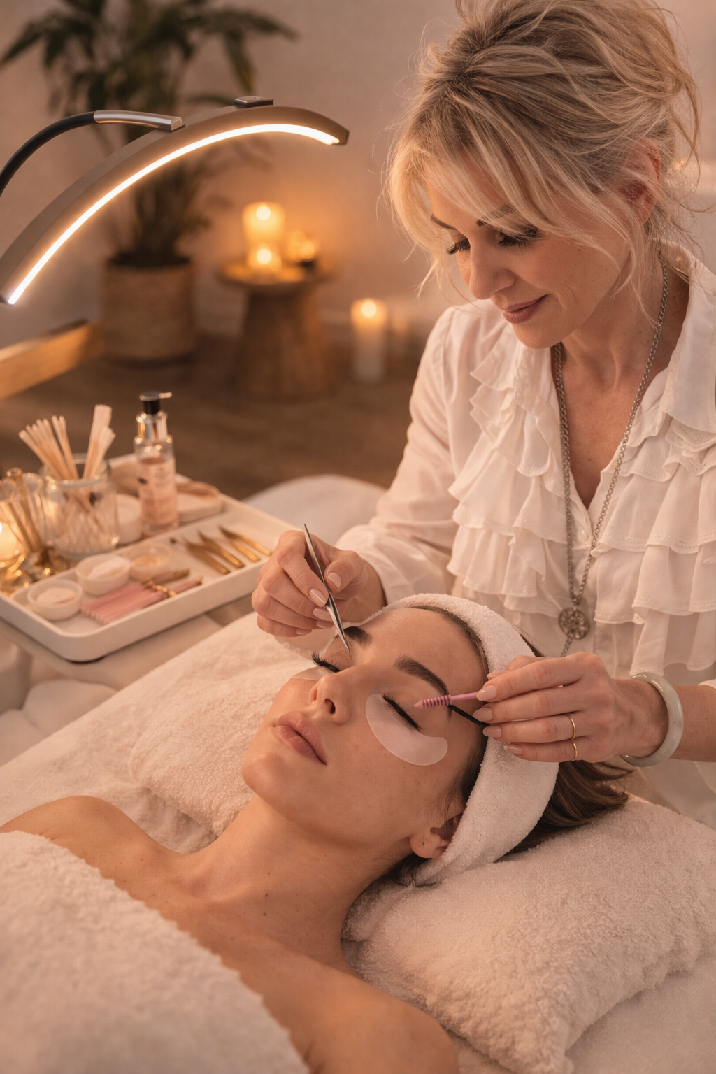 Pose de cils et rehaussement de cils à L'Apogée — beauté du regard sur mesure à Péchabou près de Toulouse.