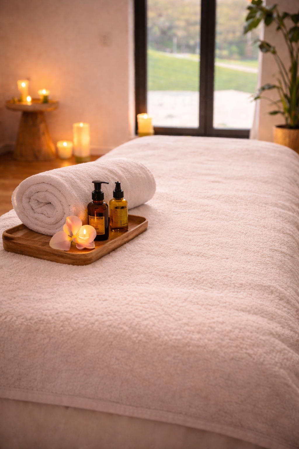 Soin massage relaxant et empirique à L'Apogée, institut de beauté et bien-être à Péchabou près de Toulouse.