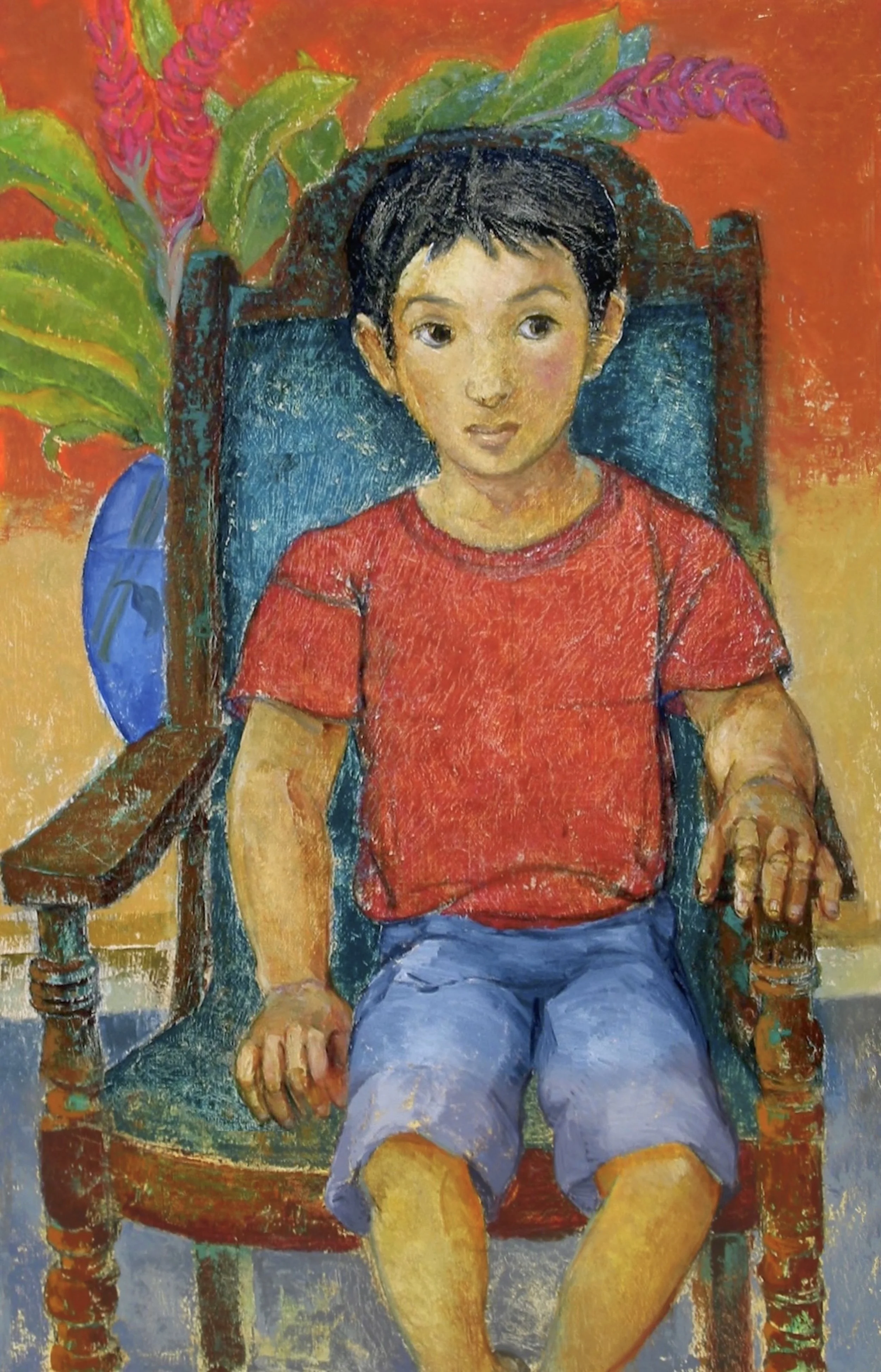 Beautiful Boy , 2005. Oil on canvas, 45 x 29 in.