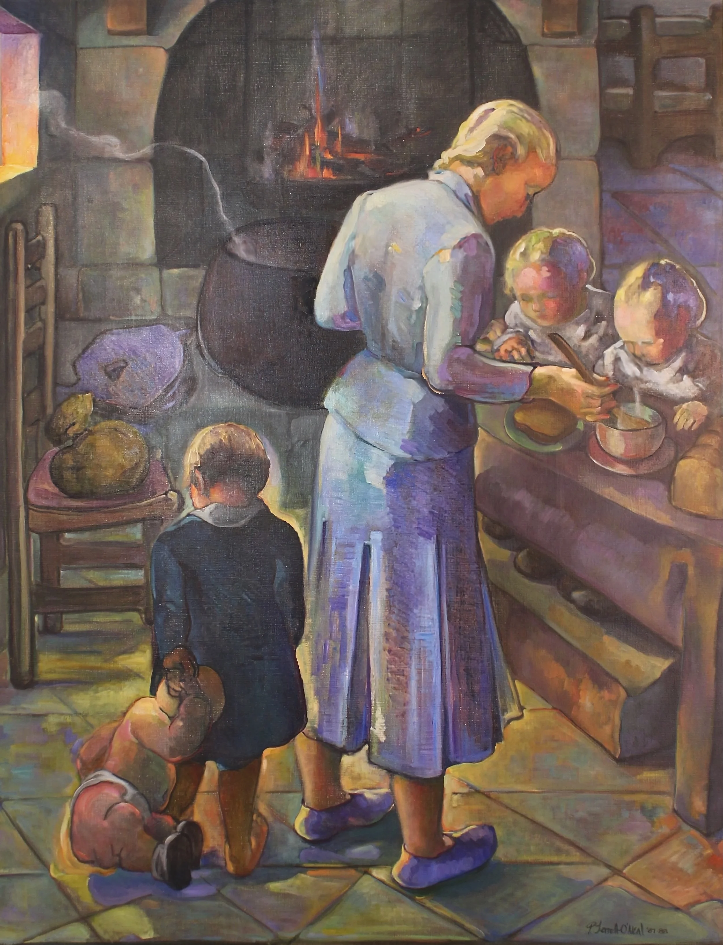  Mother Memory , 1987-88. Oil on linen canvas, 64 x 50 in.   In Private Collection 