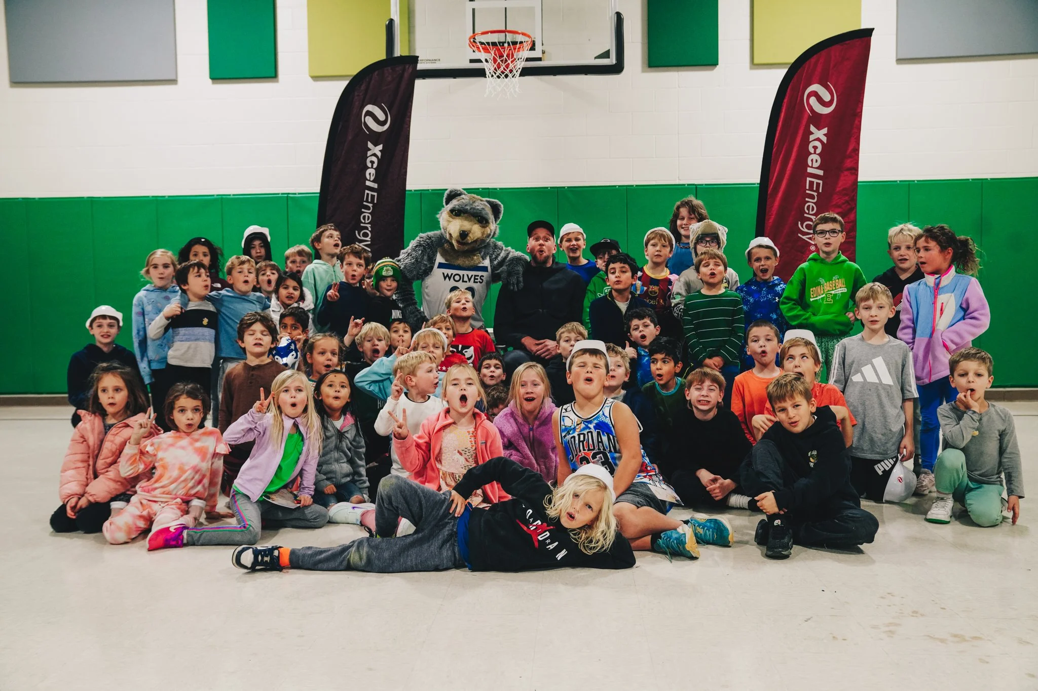 Joe Ingles with the kids.
