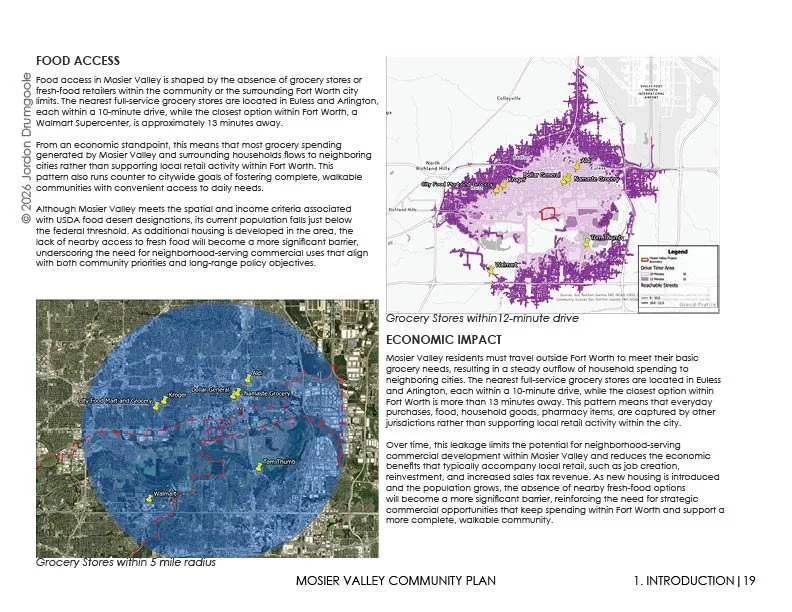 One of the GIS analyses conducted and included in the plan