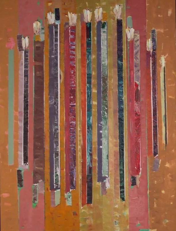 “Language 1977”, 2009, 24”x36””, Acrylic on Canvas