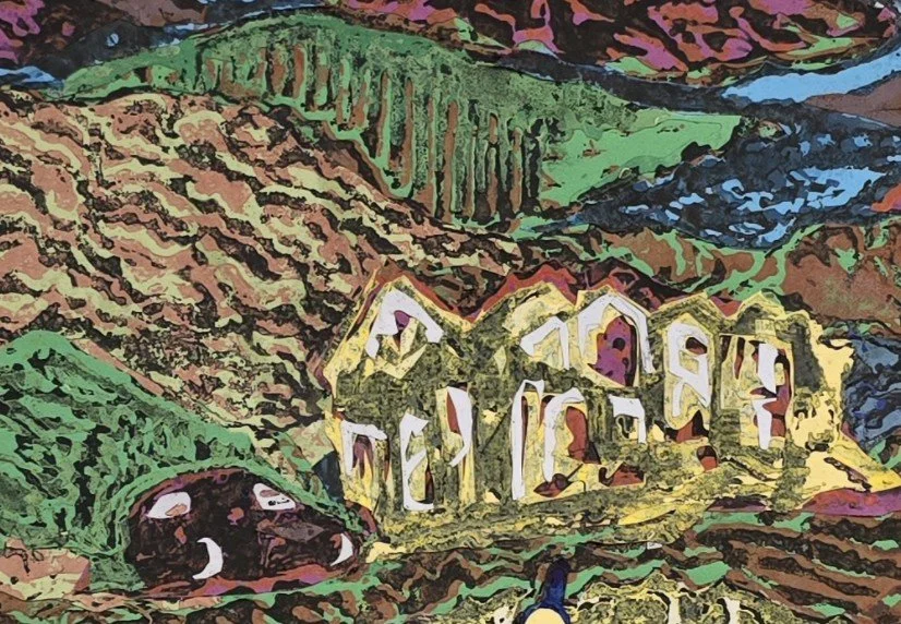 Urban wildfire version 2, 2023, 20x24, collage print detail 1.jpg
