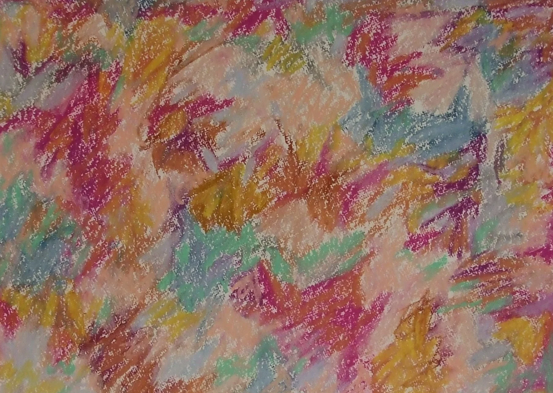 “Adjective-Quiet”, 2010, 20”x24”, Pastel on Paper, the piece comes with a mat and a frame.