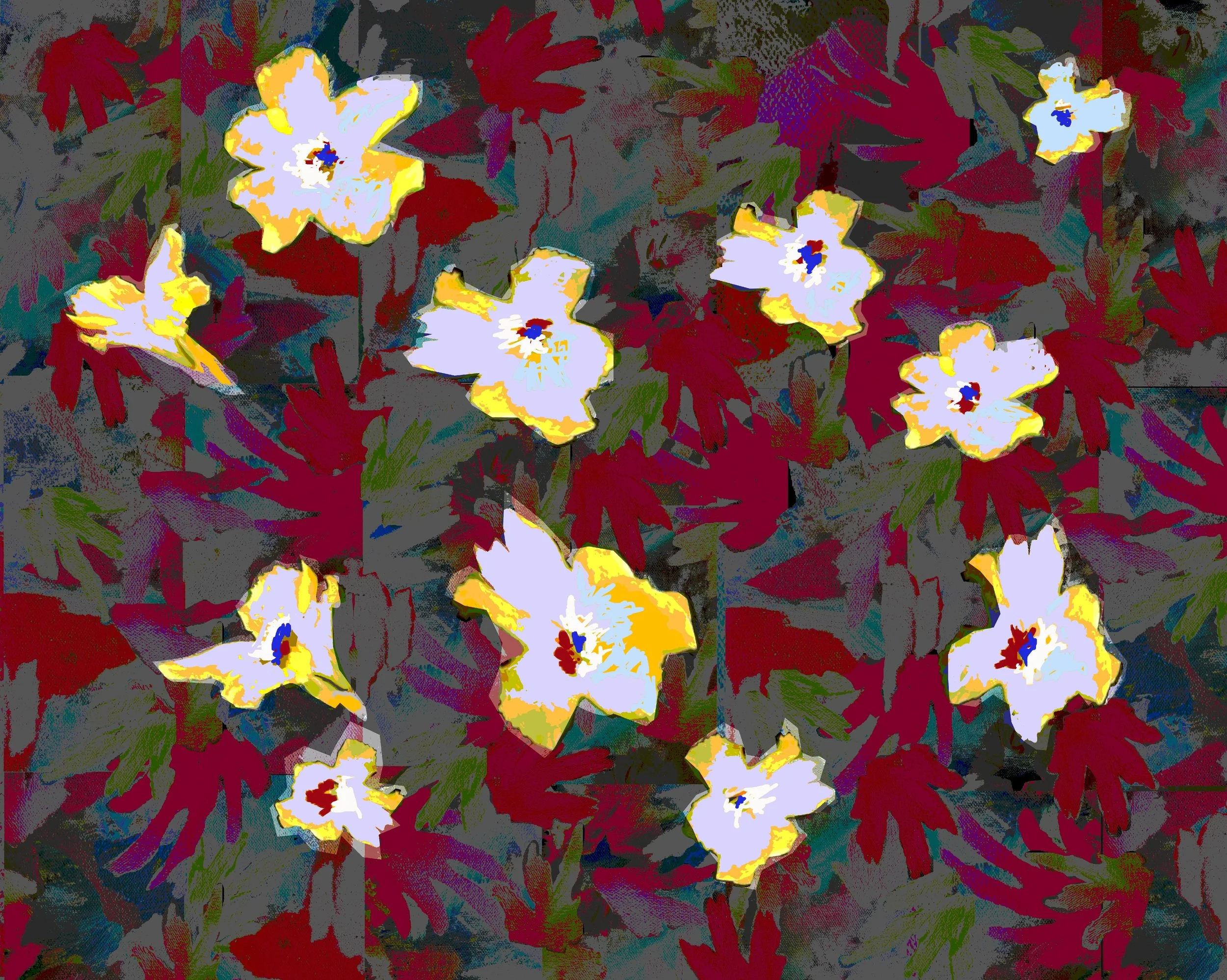 California Poppies-Reddish”, 2024, 20”x24”, POSTER,, the piece comes with a mat and a clear plastic sleeve..