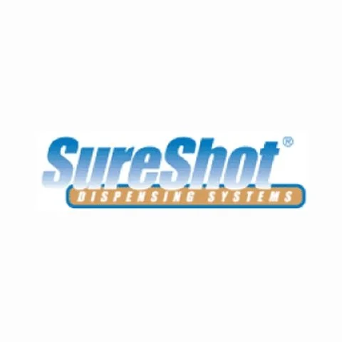 SureShot Dispersing Systems logo in blue and orange text on a white background.