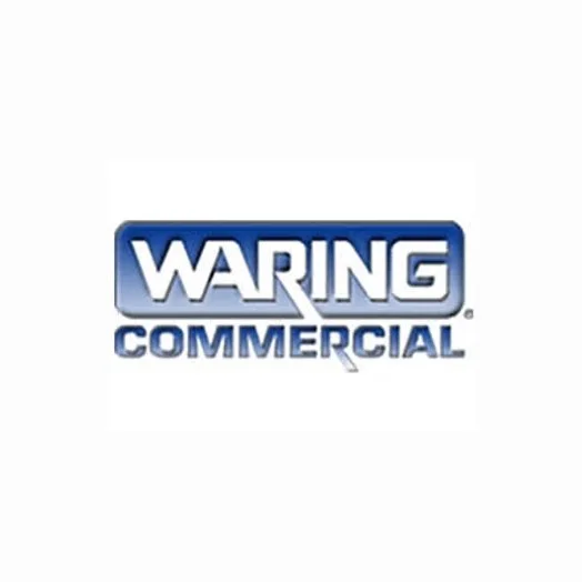Waring Commercial logo in blue and white text