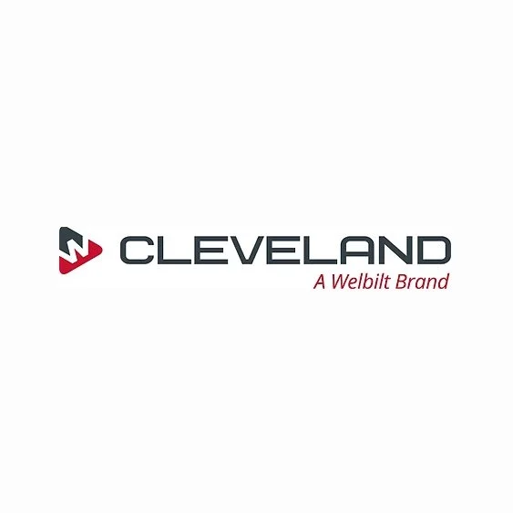 Cleveland logo with black and red icon and the text 'Cleveland' in black and 'A Wellbilt Brand' in red.