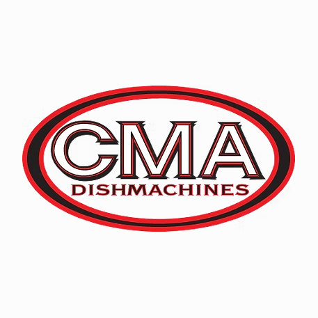 CMA Dishmachines logo with red and black oval outline and text