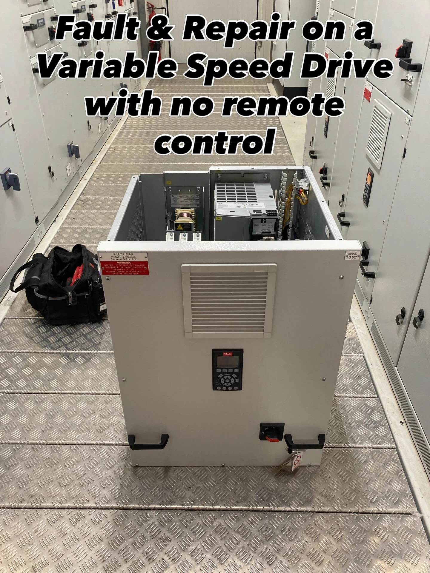 Danfoss Variable Speed Drive failing to run in automatic from control room but runs in Manual, ProfiTrace done on the local profibus network at the switch-room, profibus cable and terminators checked, replaced the profibus cable within the drawer and