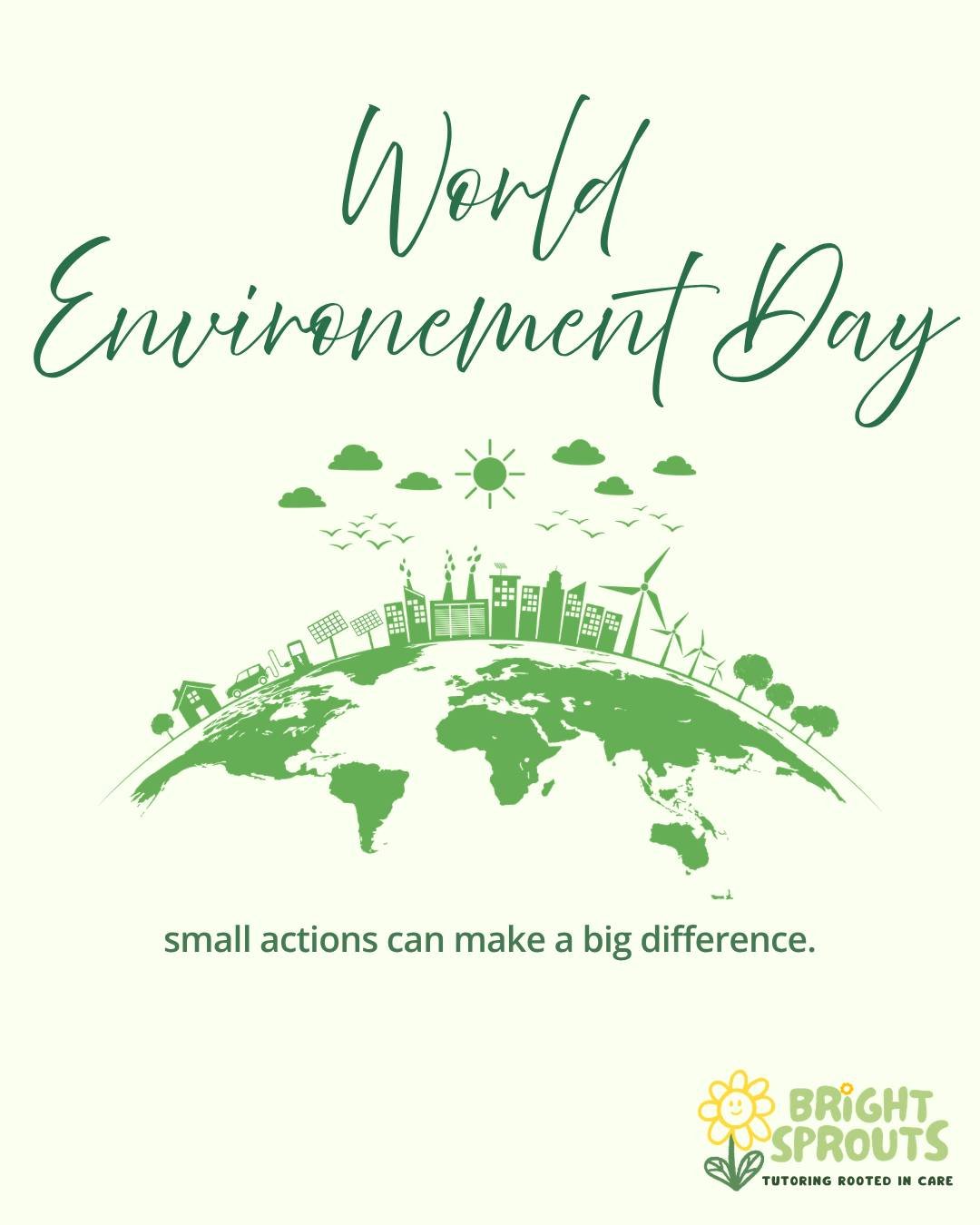 Let's celebrate World Environment Day with a quick challenge!

Ask your child:
🍃 How many different leaves can you find?
🐦 How many birds can you spot?
🌼 What colors do you see in nature today?

Learning doesn't always happen at a desk.

Tell us: 