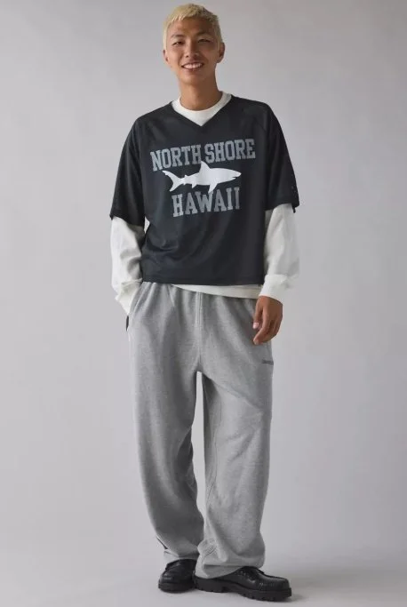 Harri Paneled Wide Leg Sweatpants