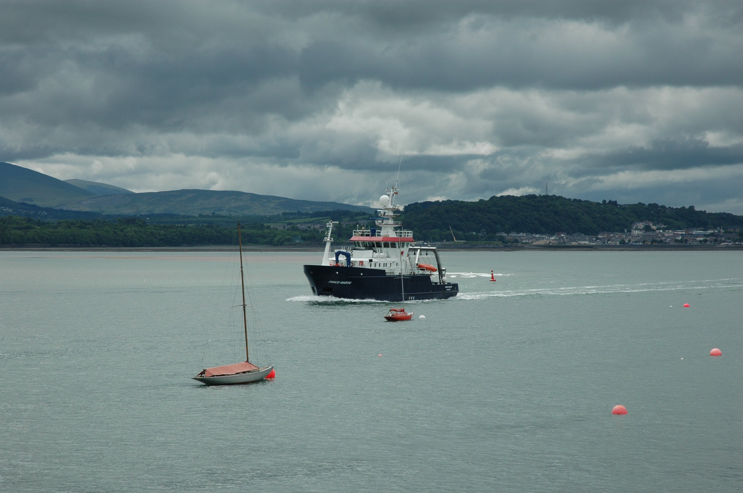 The Menai Strait seen from Beaumaris Pier