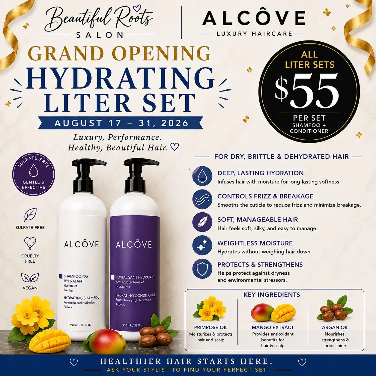 Ask your stylist why we love the Alc&ocirc;ve Hydrating set so much 🫶