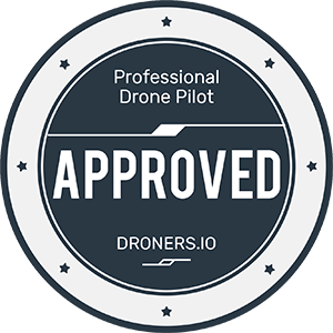 Approved Professional Drone Pilot with Droners.io
